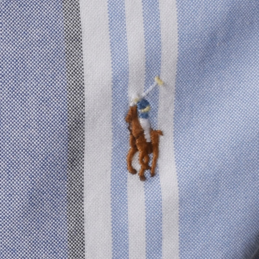 Alternative Image for ProductRalph Lauren Slim Fit Oxford Shirt Blue3